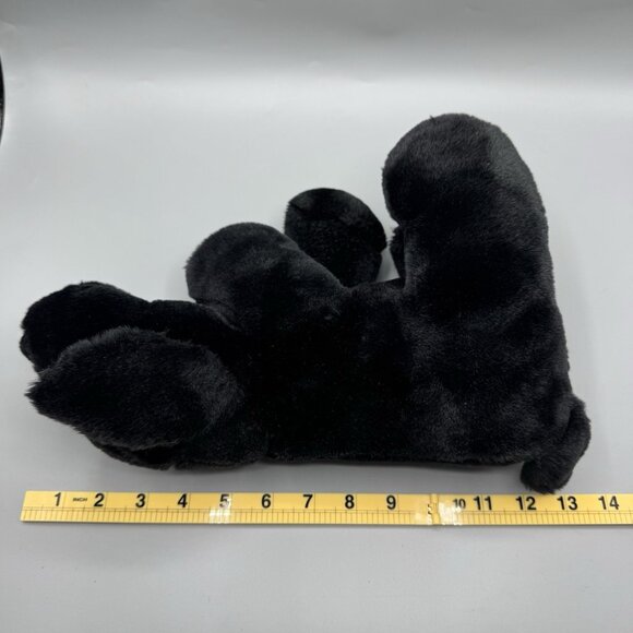 Vintage Black Labrador Puppy Dog Plush 12" Stuffed Animal NO TAGS - Picture 10 of 10